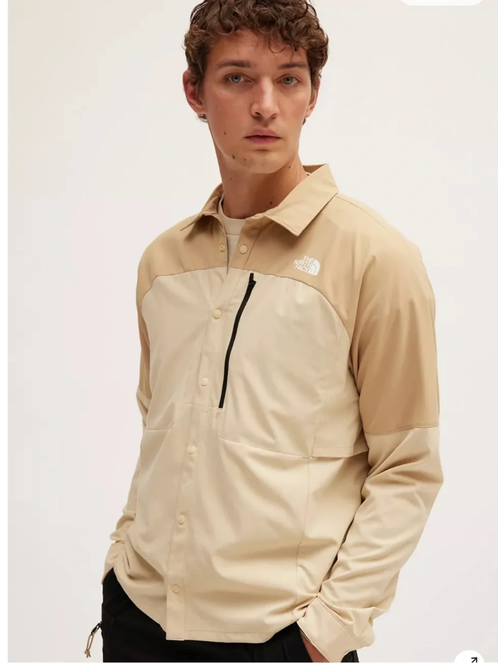 The North Face First Trail UPF40+ Long Sleeve Hiking Shirt Men’s S Snap Front